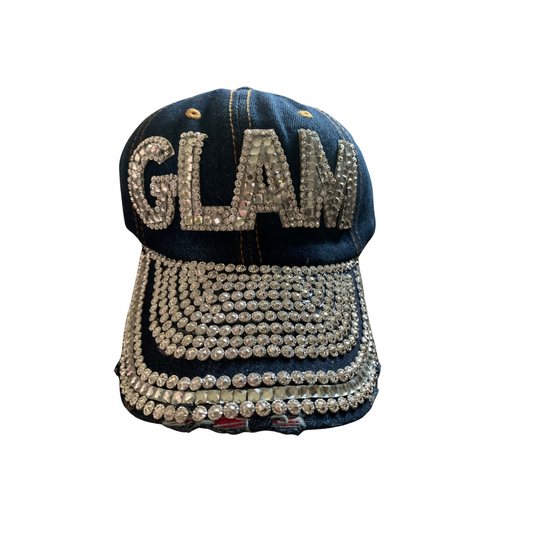 Glam Vintage Rhinestone  Cap