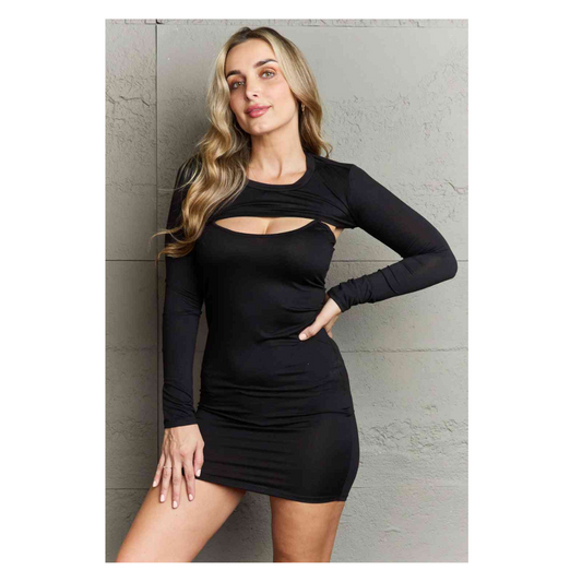 Ninexis Find Your Strength Bodycon Cutout Mini Dress