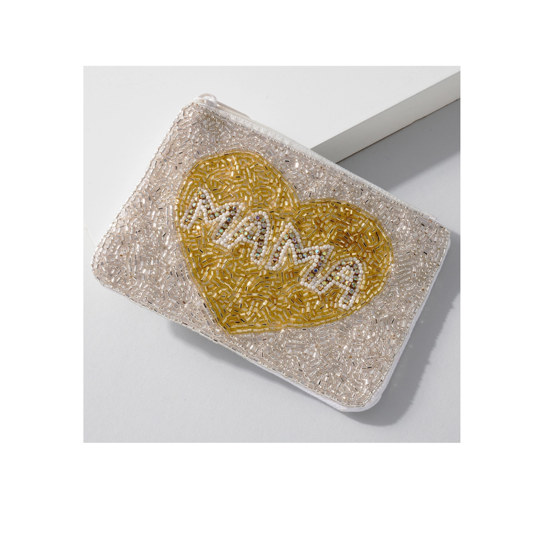 Mama Beaded Coin Purse