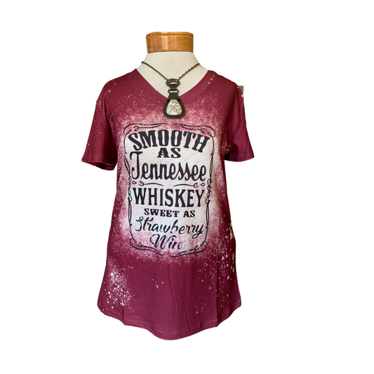 Smooth As Jennessee Whiskey, Bleached Western T-Shirts