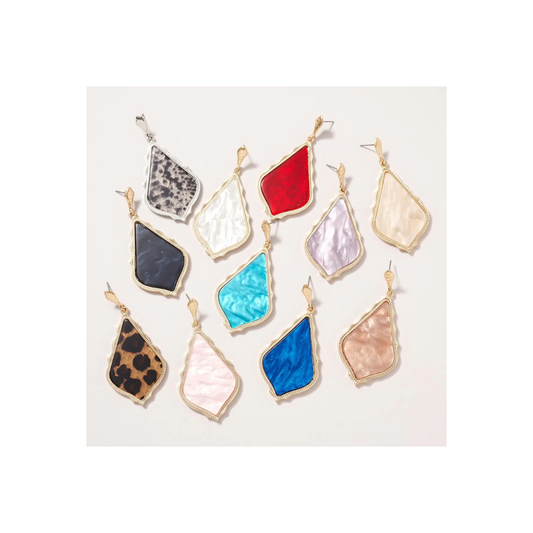 Marbled Acetate Earrings