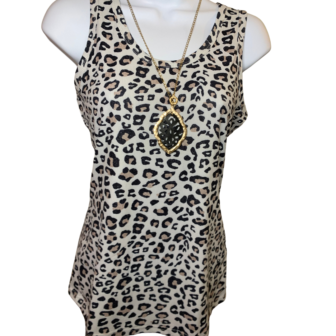 Leopard tank top